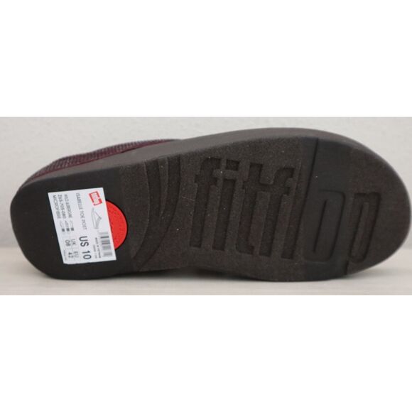 FitFlop Women's Sz 10 Wild Aubergine/Burgundy Isabelle Toe Post Sandals - Picture 10 of 16